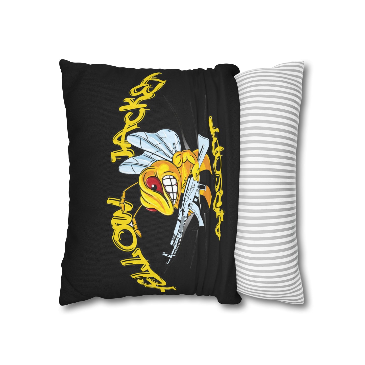 Yellow Jacket Airsoft (Spun Polyester Square Pillow Case)