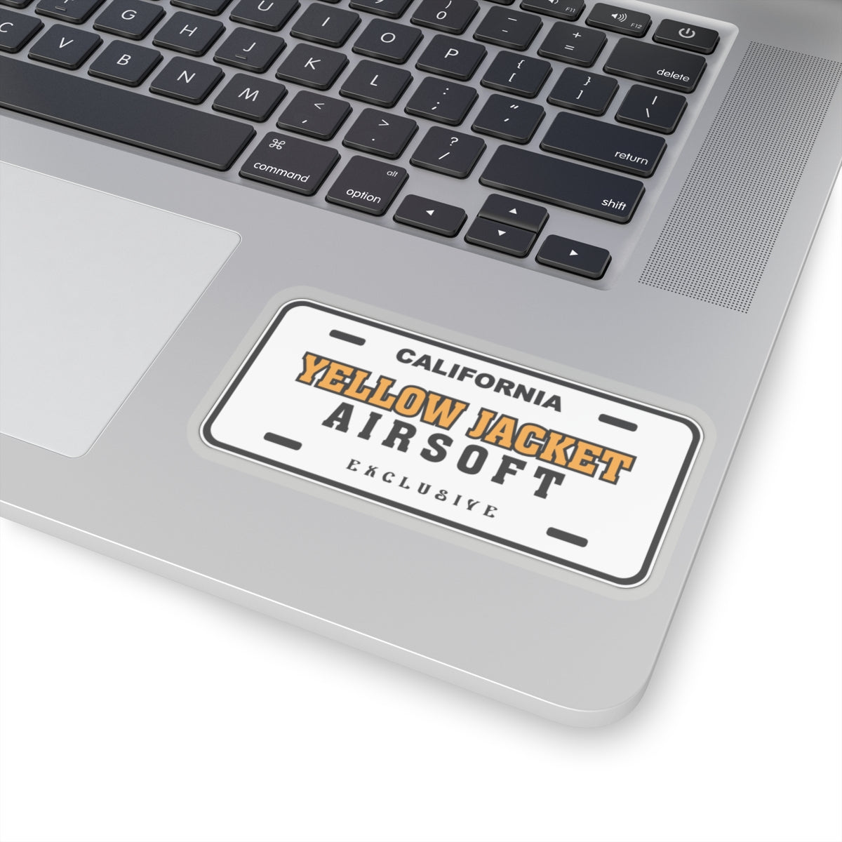 Yellow Jacket Airsoft License Plate (Kiss-Cut Stickers)
