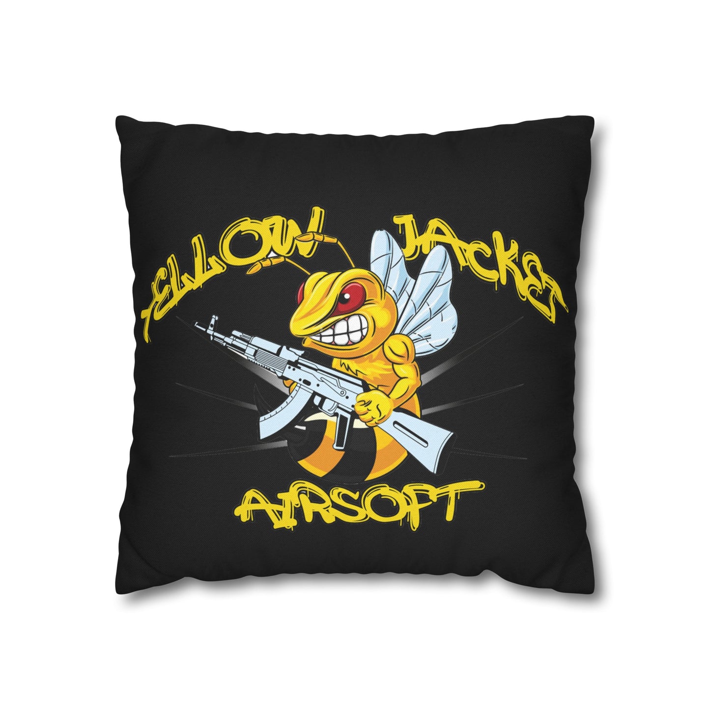 Yellow Jacket Airsoft (Spun Polyester Square Pillow Case)