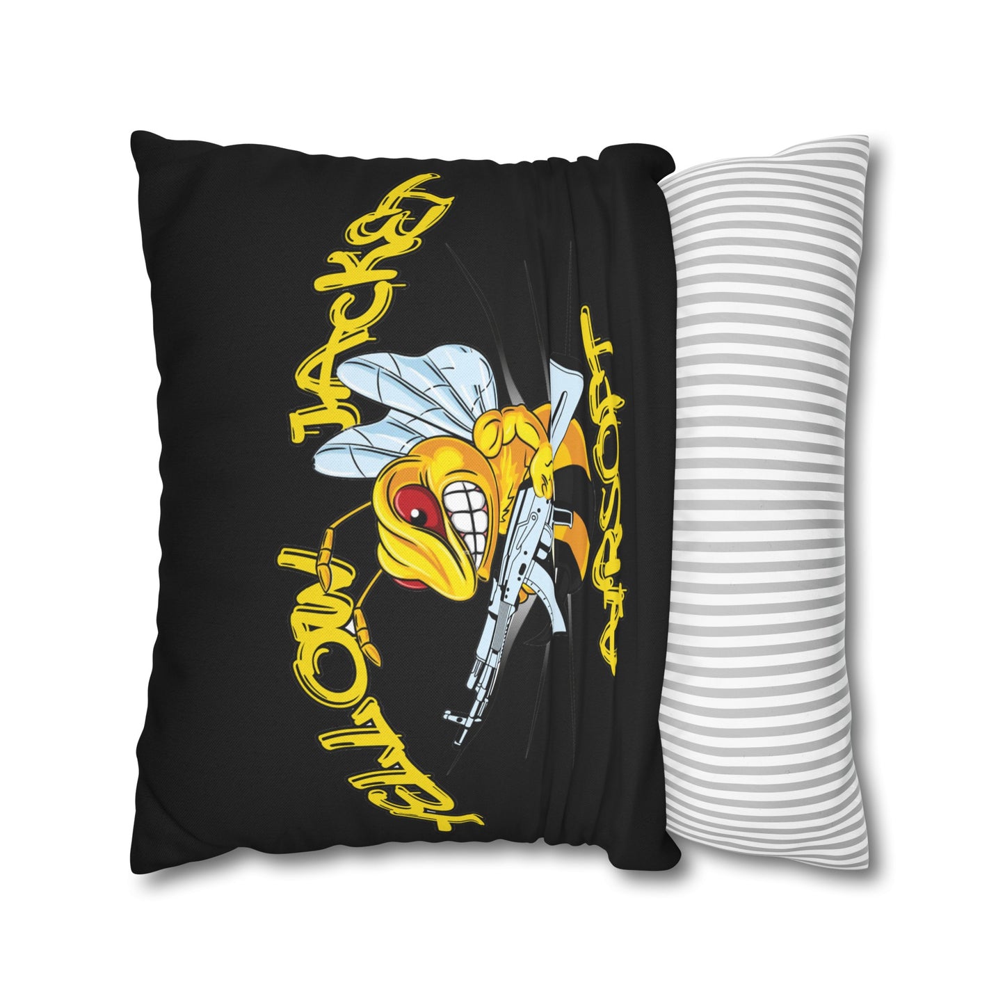 Yellow Jacket Airsoft (Spun Polyester Square Pillow Case)
