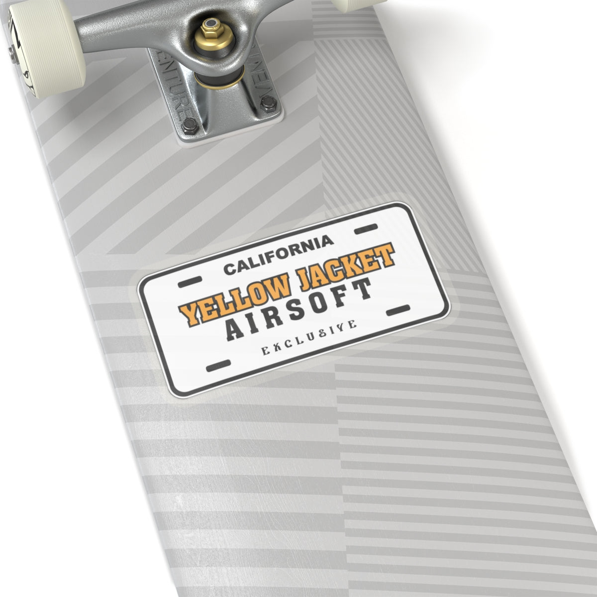 Yellow Jacket Airsoft License Plate (Kiss-Cut Stickers)