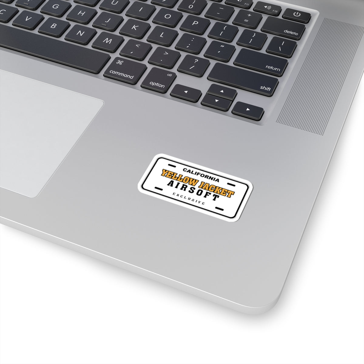 Yellow Jacket Airsoft License Plate (Kiss-Cut Stickers)