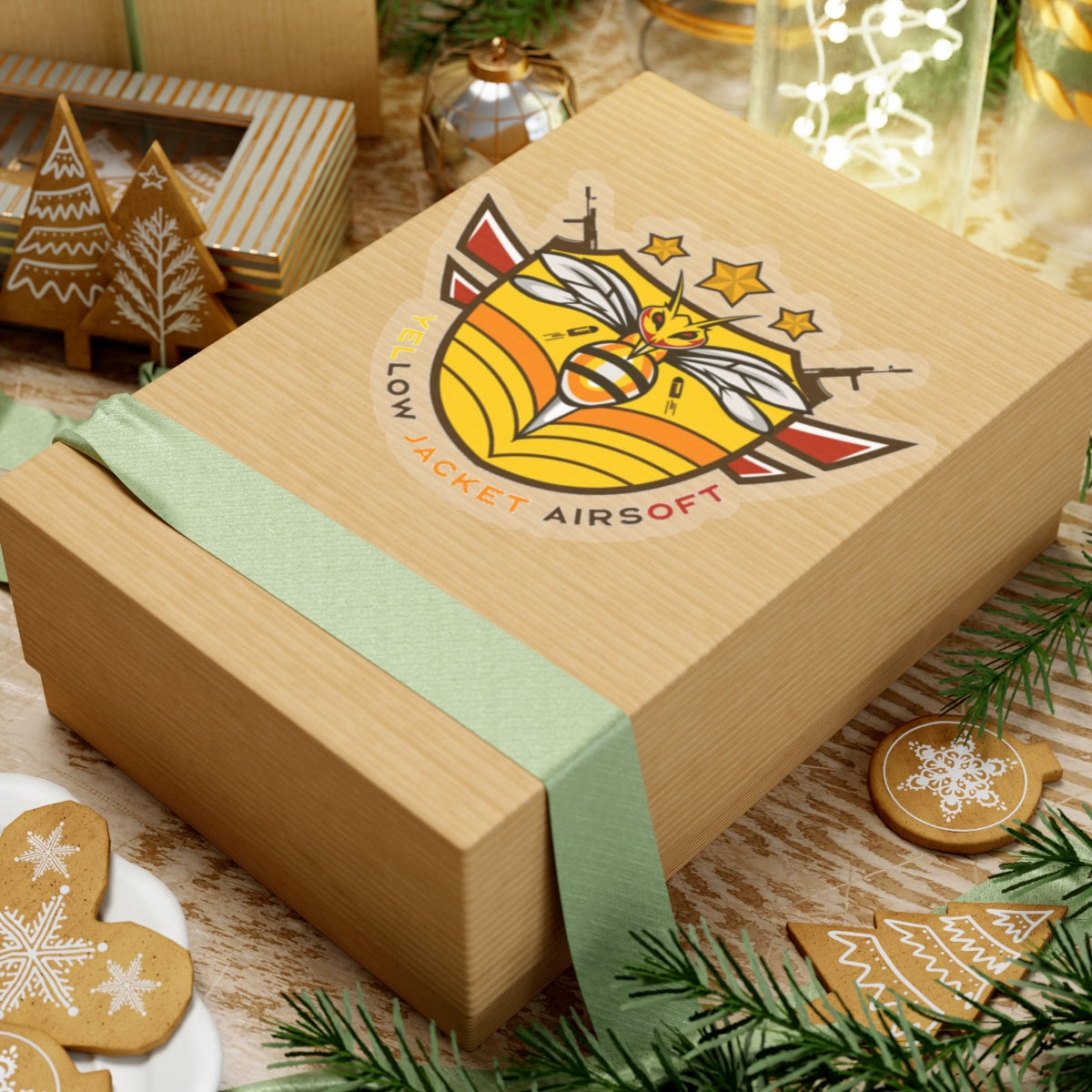 Yellow Jacket Airsoft Shield (Kiss-Cut Stickers)