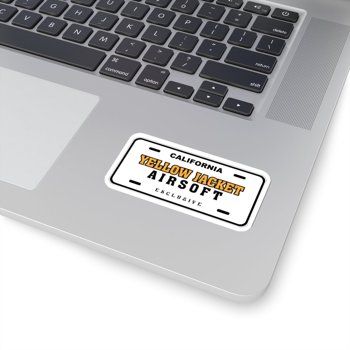 Yellow Jacket Airsoft License Plate (Kiss-Cut Stickers)