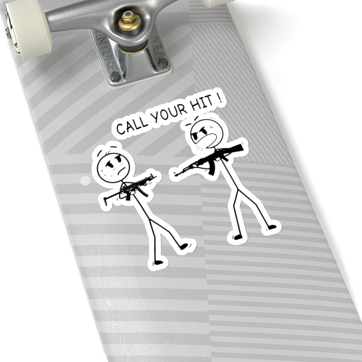 Stick Figure “Call Your Hit!”(Kiss-Cut Stickers)