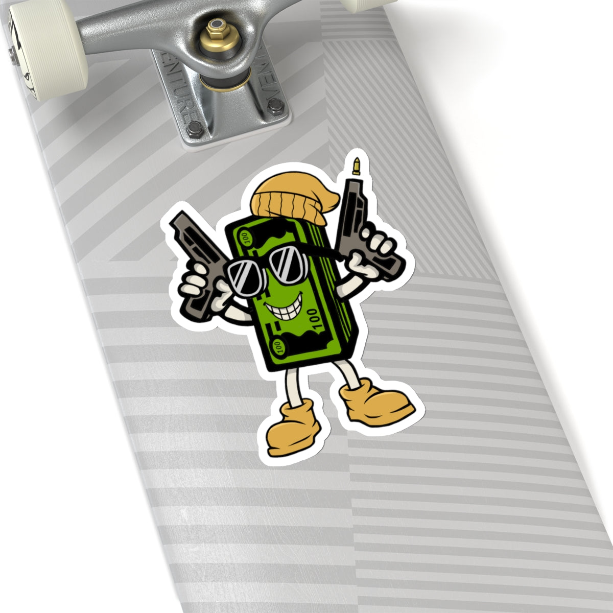 Moneyman Gold Beanie (Kiss-Cut Stickers)