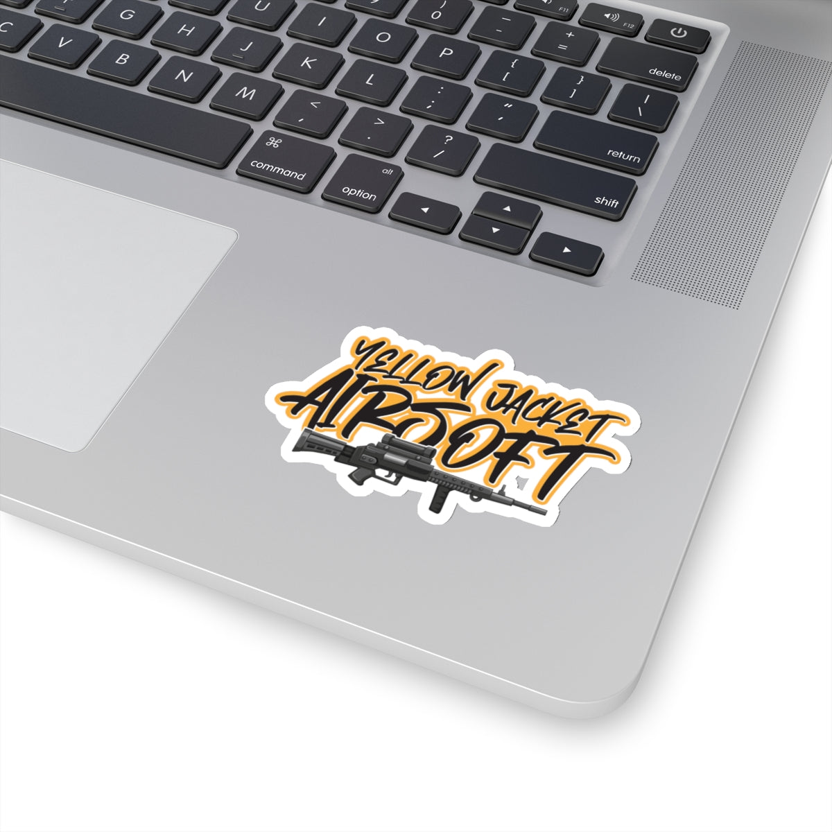 Yellow Jacket Airsoft Machine Gun (Kiss-Cut Stickers)