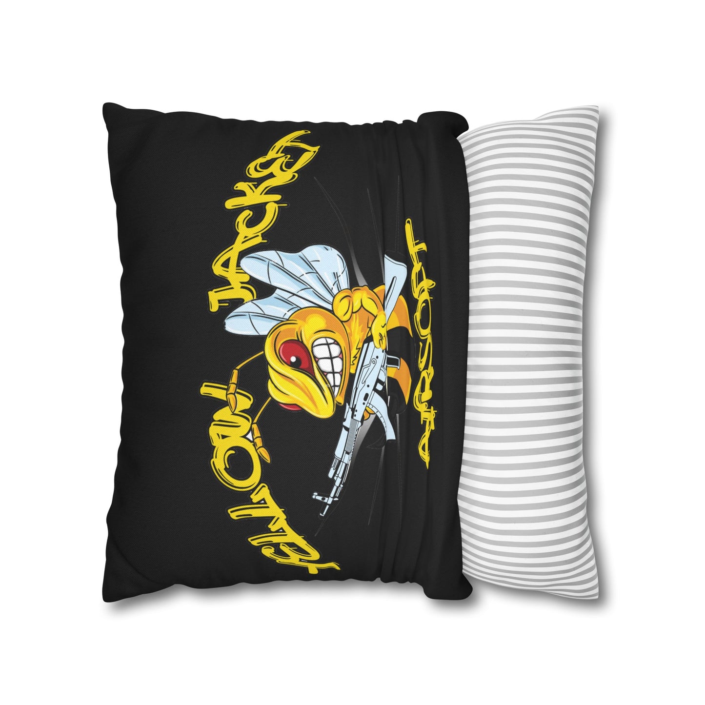 Yellow Jacket Airsoft (Spun Polyester Square Pillow Case)