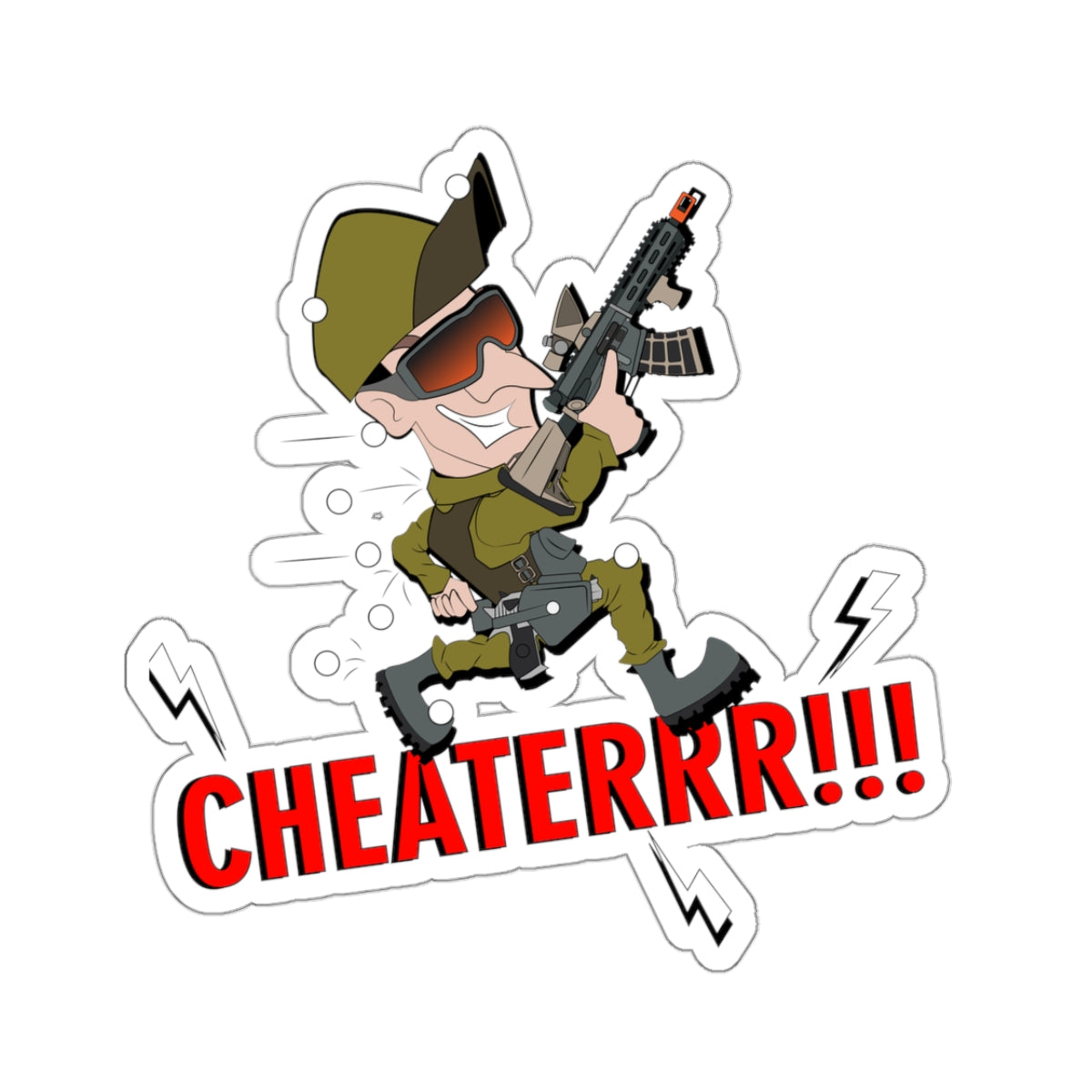 CHEATER!!! (Kiss-Cut Stickers)