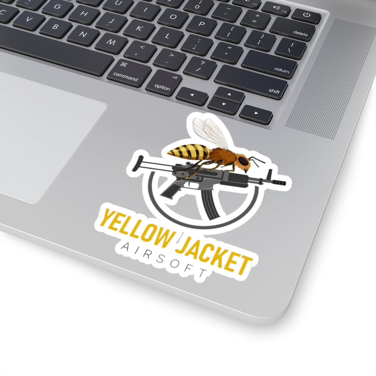 MP5 with a Yellow Jacket (Kiss-Cut Stickers)