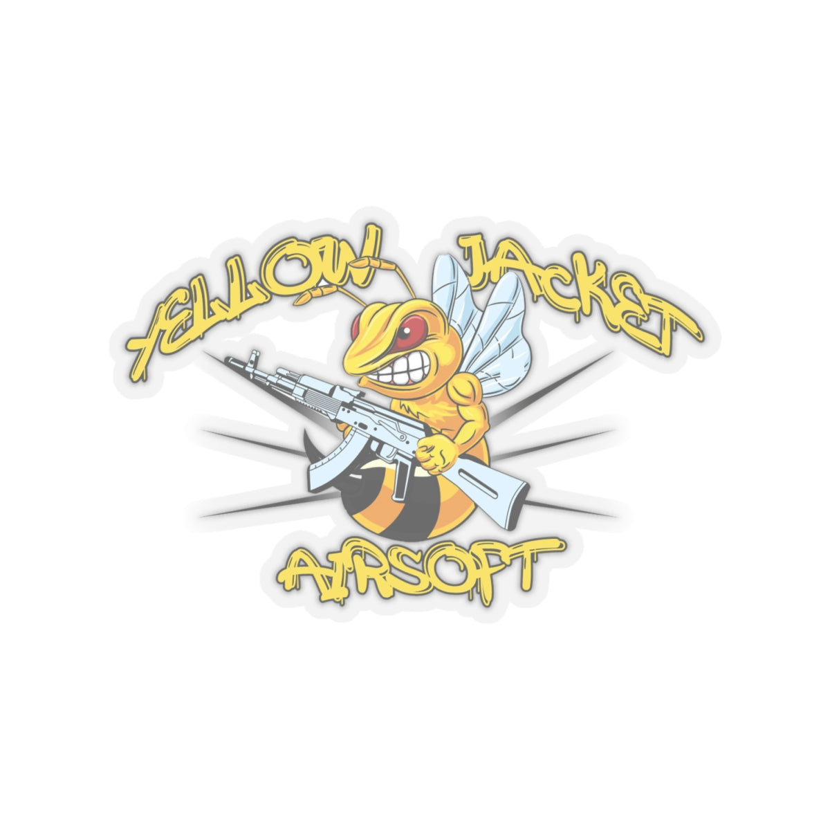 Yellow Jacket Airsoft (Kiss-Cut Stickers)