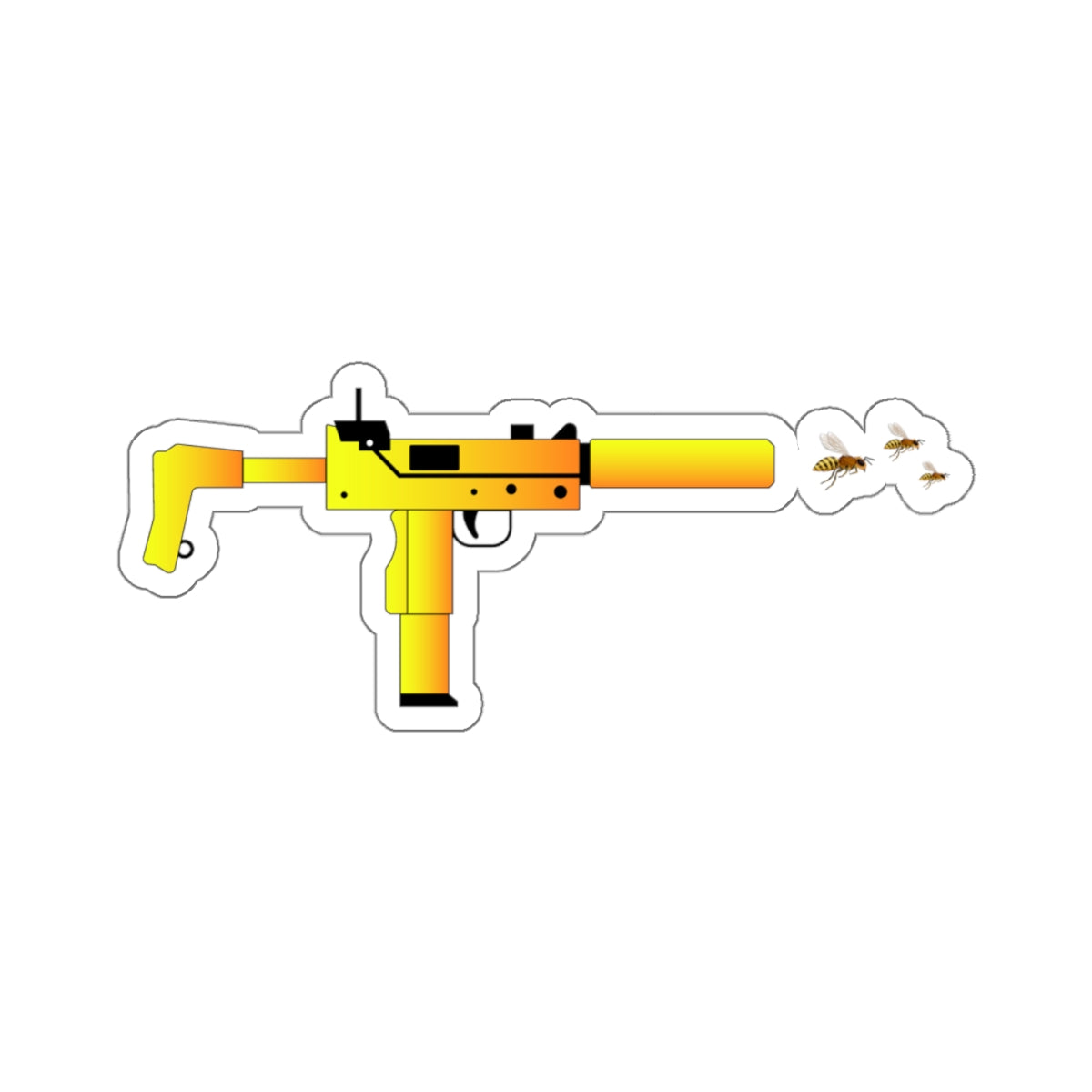 Mac 11 with Bee Blunts (Kiss-Cut Stickers)