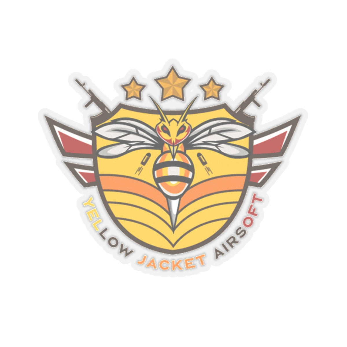 Yellow Jacket Airsoft Shield (Kiss-Cut Stickers)