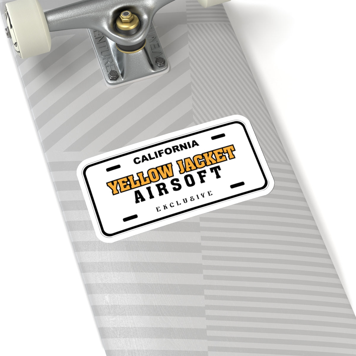Yellow Jacket Airsoft License Plate (Kiss-Cut Stickers)