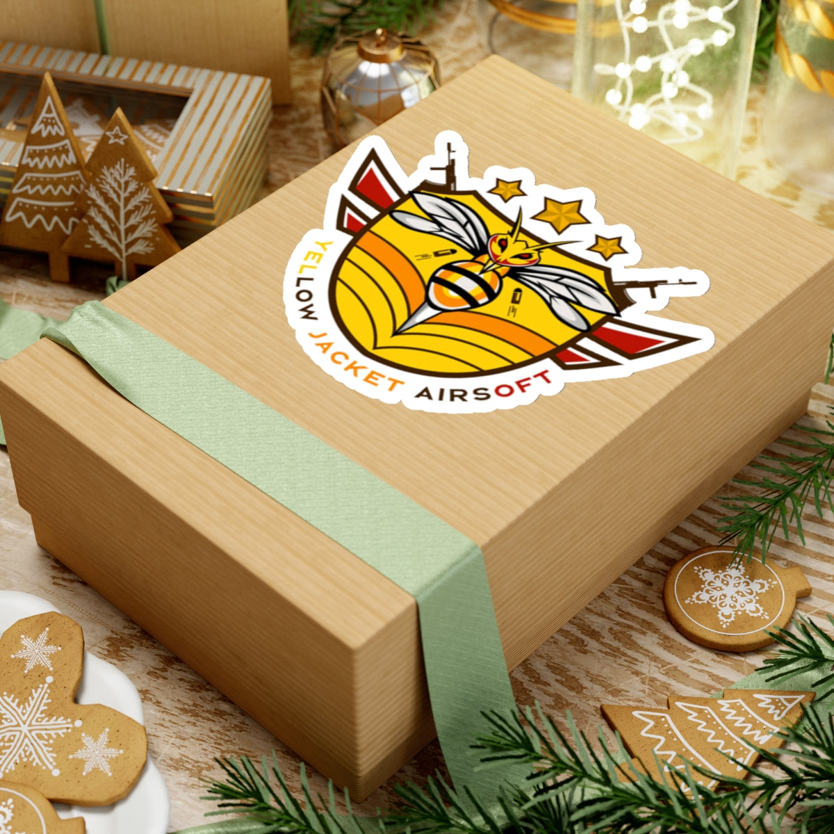Yellow Jacket Airsoft Shield (Kiss-Cut Stickers)