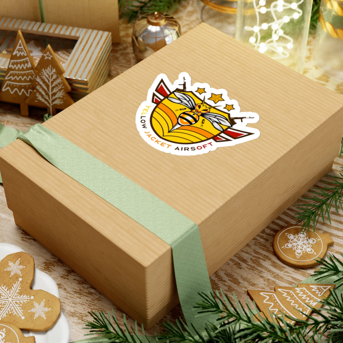 Yellow Jacket Airsoft Shield (Kiss-Cut Stickers)