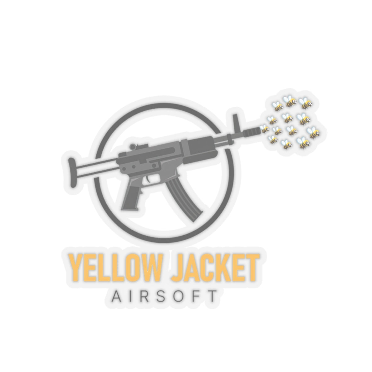 MP5 Yellow Jacket Airsoft (Kiss-Cut Stickers)