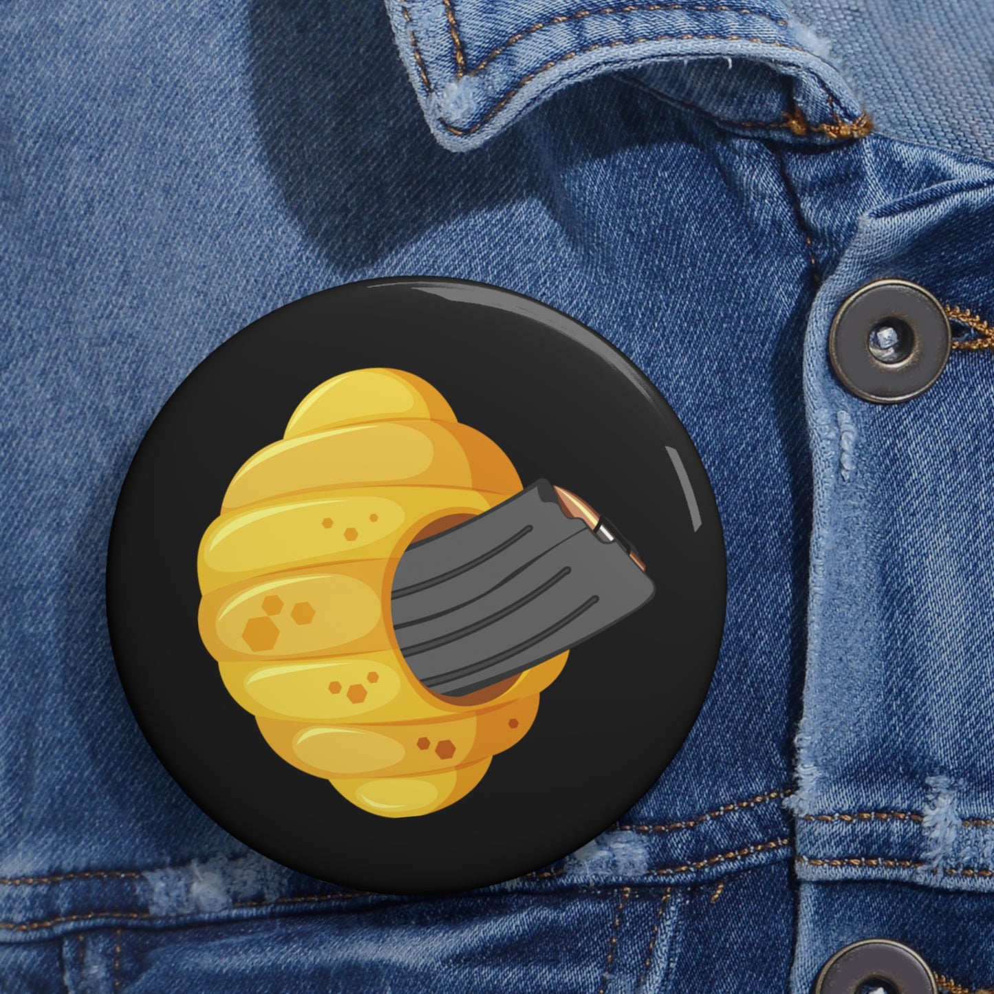 Bee Hive Magazine (Pin Button)