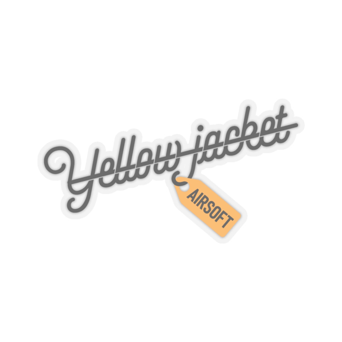 Yellow Jacket Airsoft Hang Tag (Kiss-Cut Stickers)