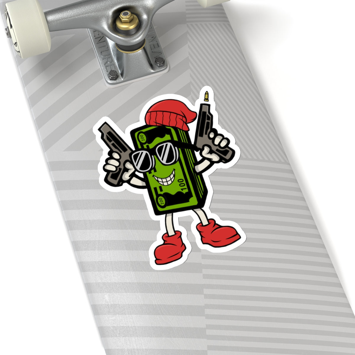 Moneyman Red Beanie (Kiss-Cut Stickers)