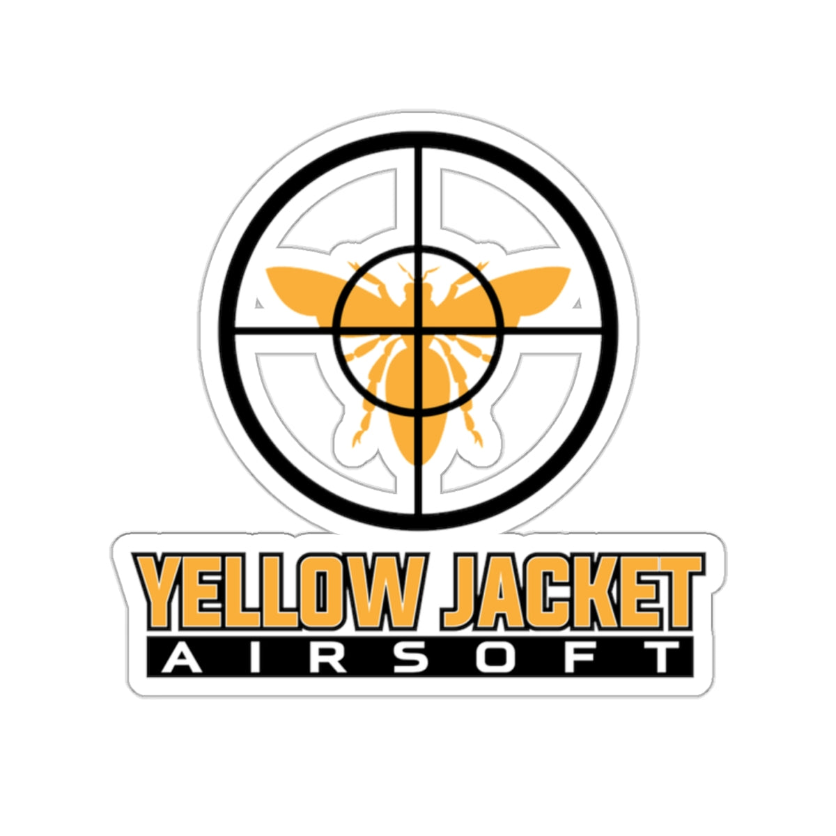 Yellow Jacket Airsoft Target (Kiss-Cut Stickers)