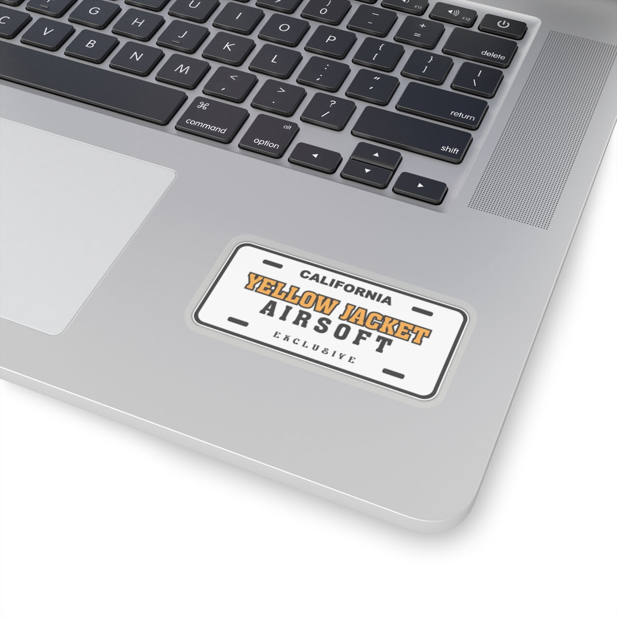 Yellow Jacket Airsoft License Plate (Kiss-Cut Stickers)