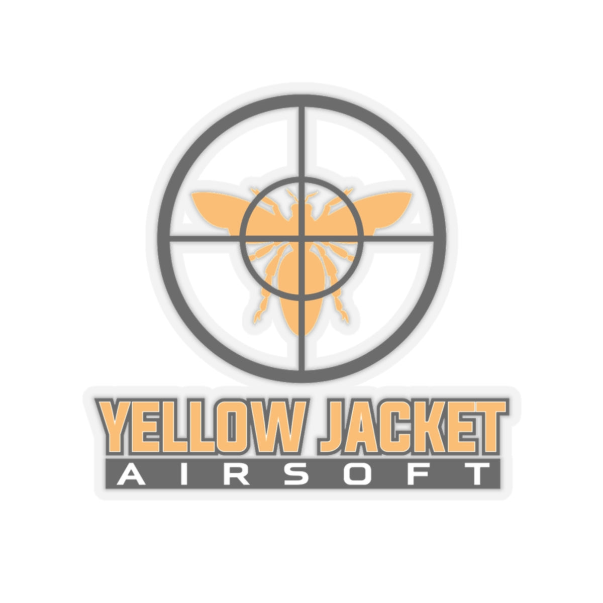 Yellow Jacket Airsoft Target (Kiss-Cut Stickers)