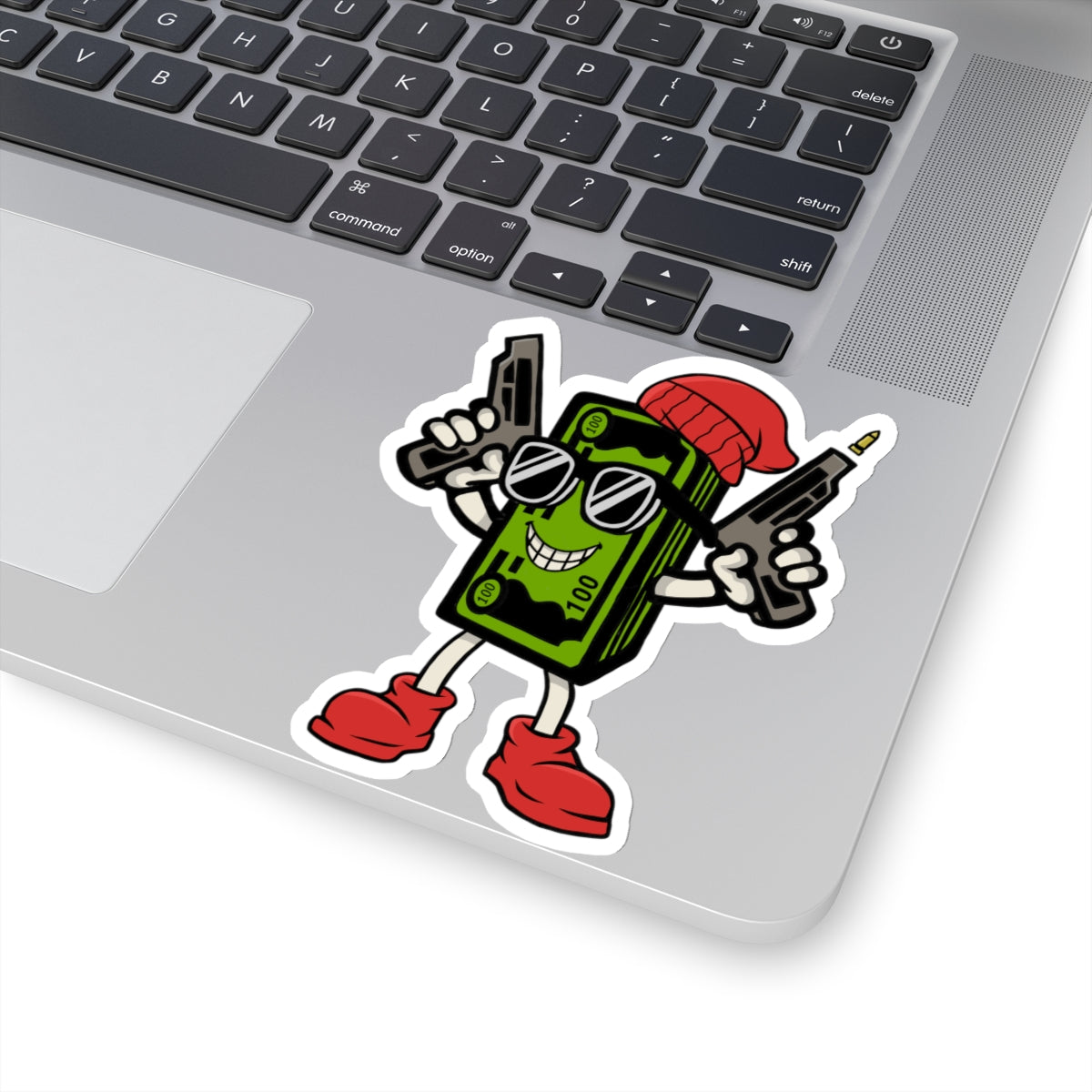 Moneyman Red Beanie (Kiss-Cut Stickers)